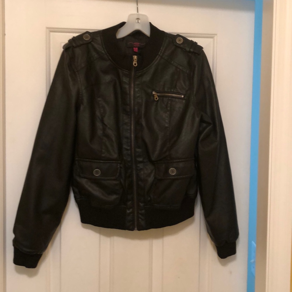Leather Look Jacket - Size XL